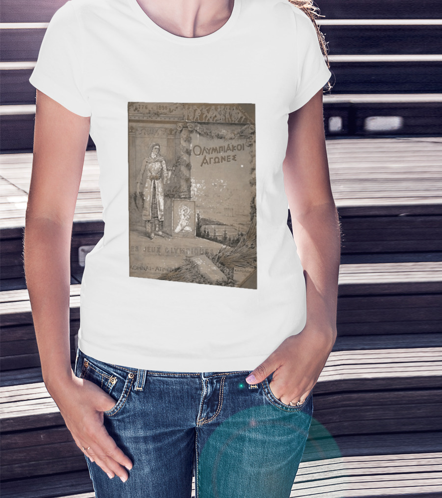 776 1896 Olympiakoi Agones Athina Athènes Jeux Olympiques T-Shirt