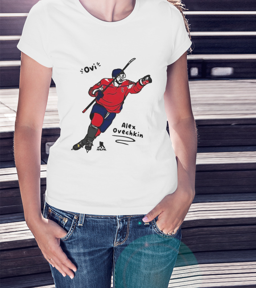 Ovi Cartoon Alex Ovechkin Washington Capitals Hockey T-Shirt