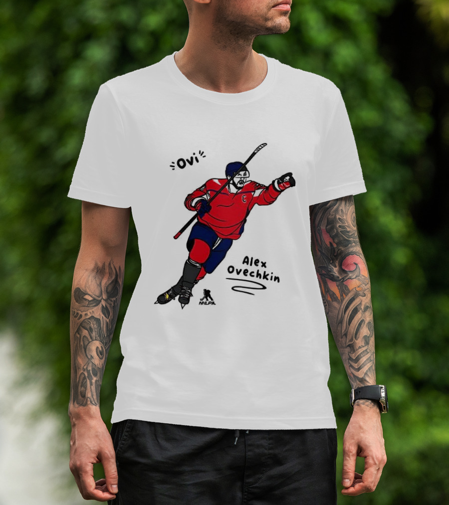 Ovi Cartoon Alex Ovechkin Washington Capitals Hockey T-Shirt
