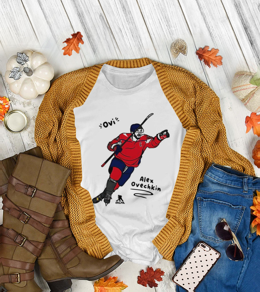 Ovi Cartoon Alex Ovechkin Washington Capitals Hockey T-Shirt