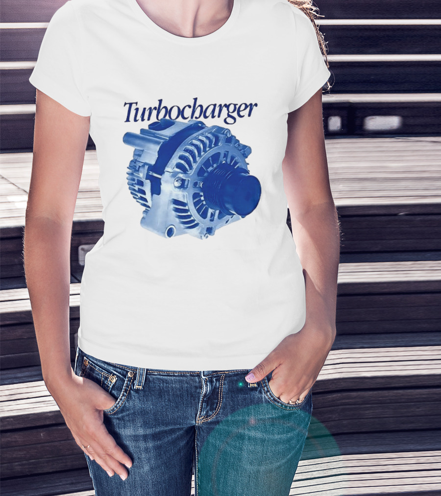 Turbocharger Alternator Blue Highlight T-Shirt