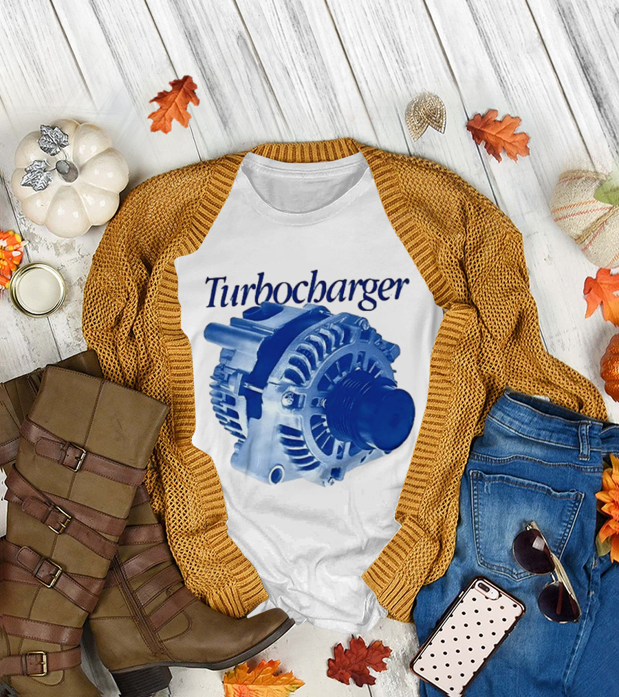 Turbocharger Alternator Blue Highlight T-Shirt
