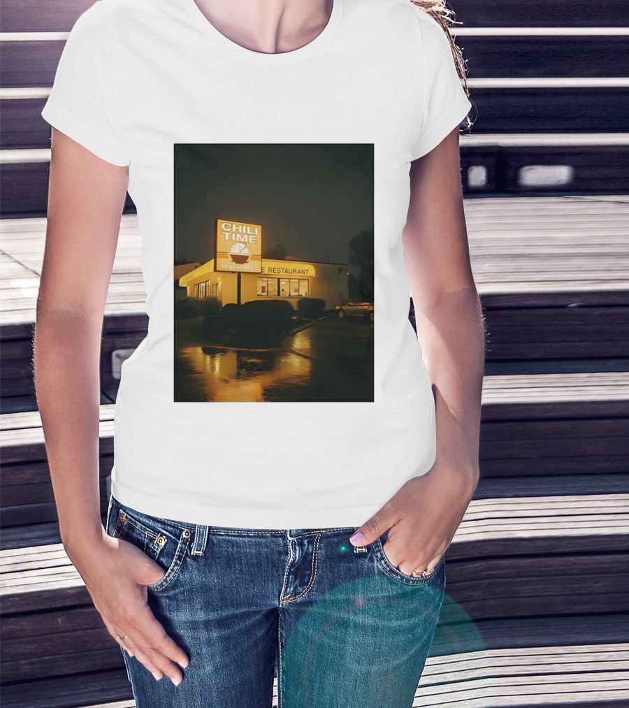 CHILI TIME Night Vibes Restaurant St Bernard Recreation Department T-Shirt