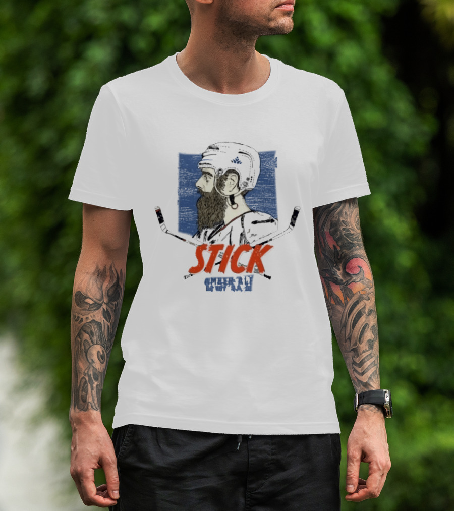 Stick Savard Atkinson Hockey Bearded Helmet T-Shirt