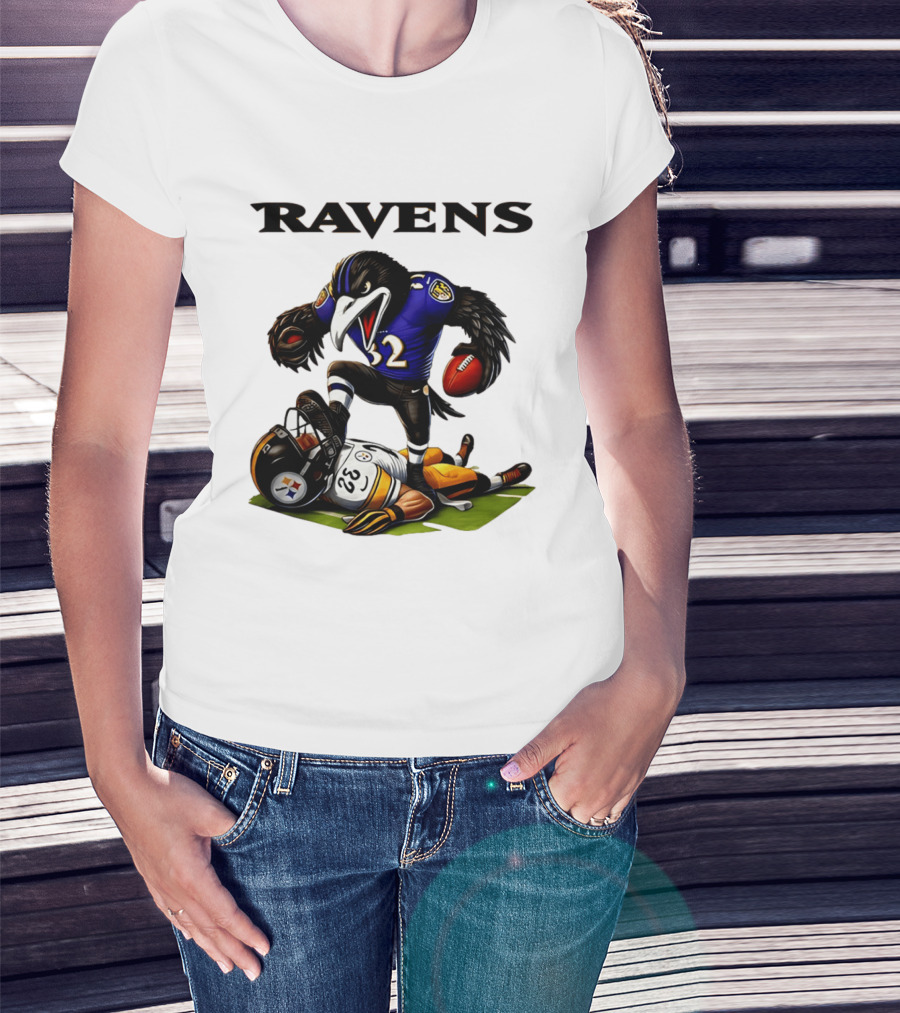 Ravens Vs Steelers Rivalry Intensity Football Battle T-Shirt