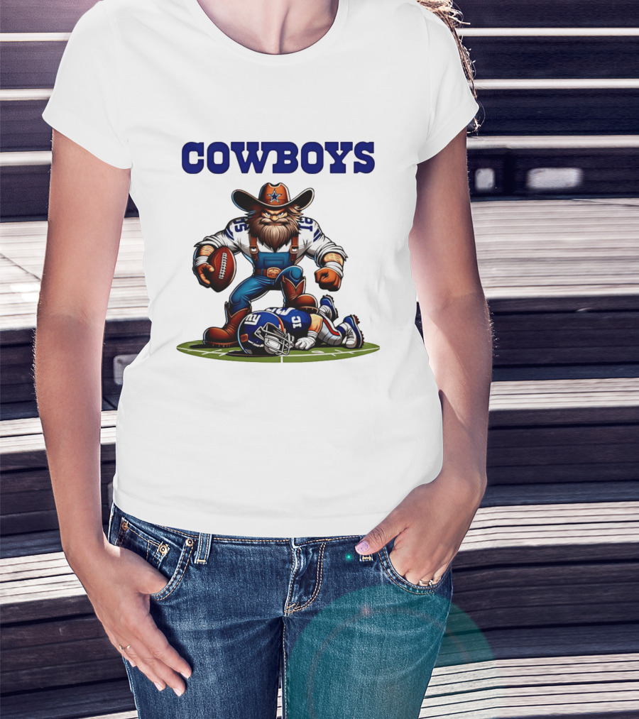 Cowboys Vs Giants Rivalry Iconic Clash Dallas Football Victory T-Shirt