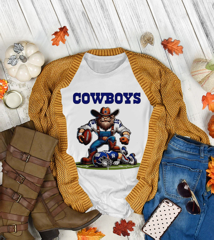 Cowboys vs Giants Rivalry Iconic Clash Dallas Football Victory T-Shirt