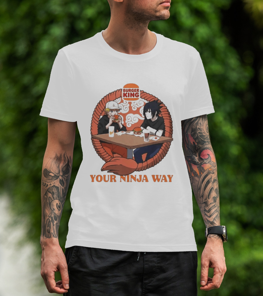 Burger King Naruto Sasuke Dining Your Ninja Way T-Shirt