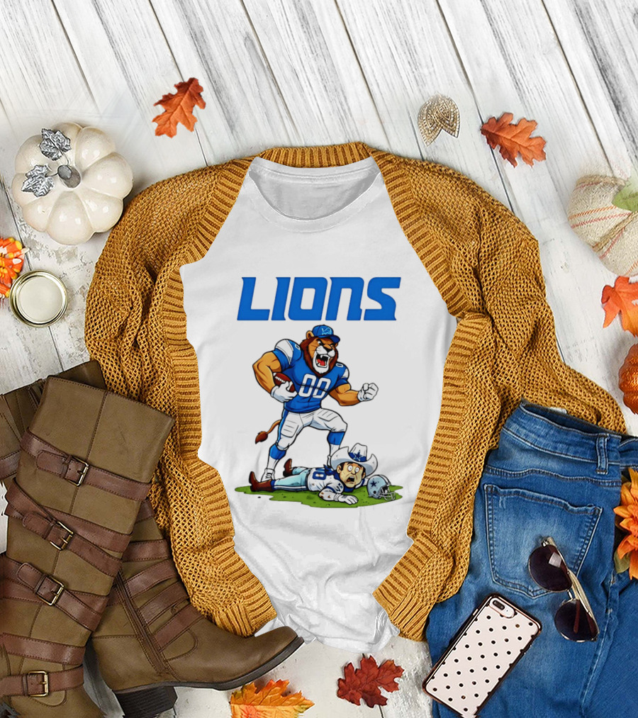Detroit Lions Rivalry Victory Over Dallas Cowboys T-Shirt