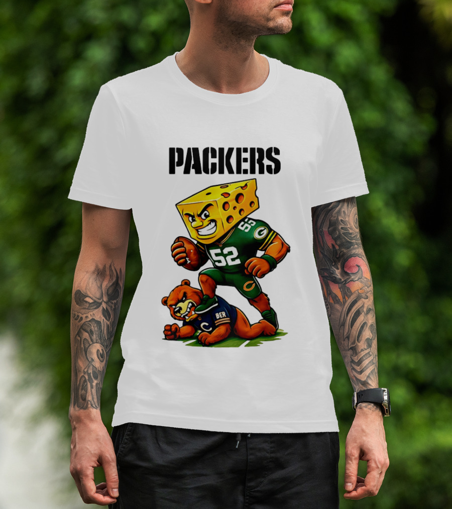 Packers Vs Bears Cheesehead Dominance Rivalry Showdown T-Shirt