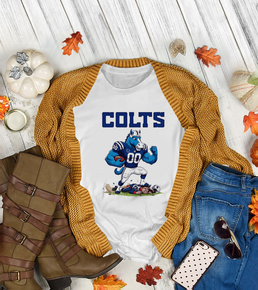 Indianapolis Colts vs New England Patriots Beat Rivalries Colts Victory T-Shirt