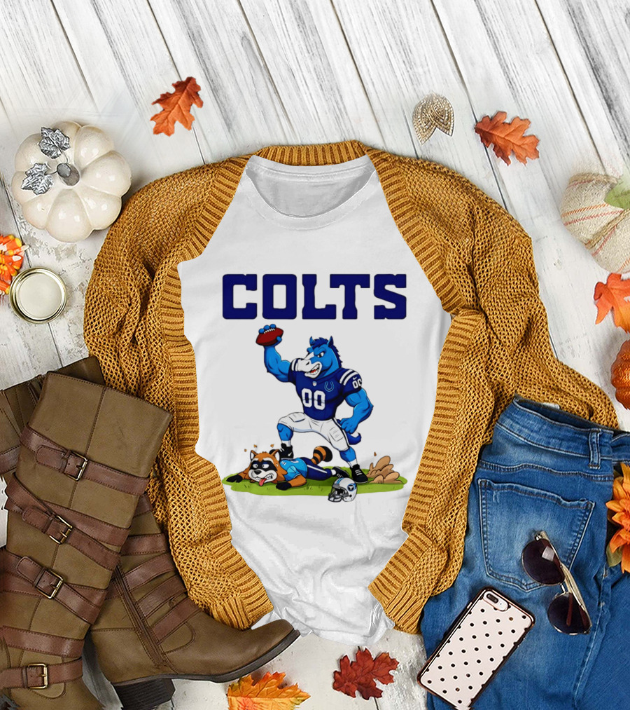 Indianapolis Colts Rivalry Over Tennessee Titans Cartoon T-Shirt