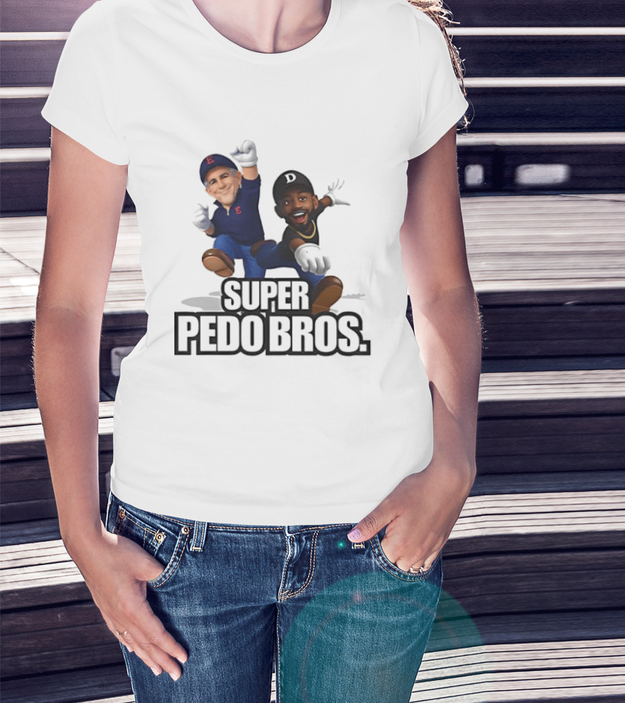 Jeffrey Epstein And Diddy Super Pedo Bros Video Game T-Shirt