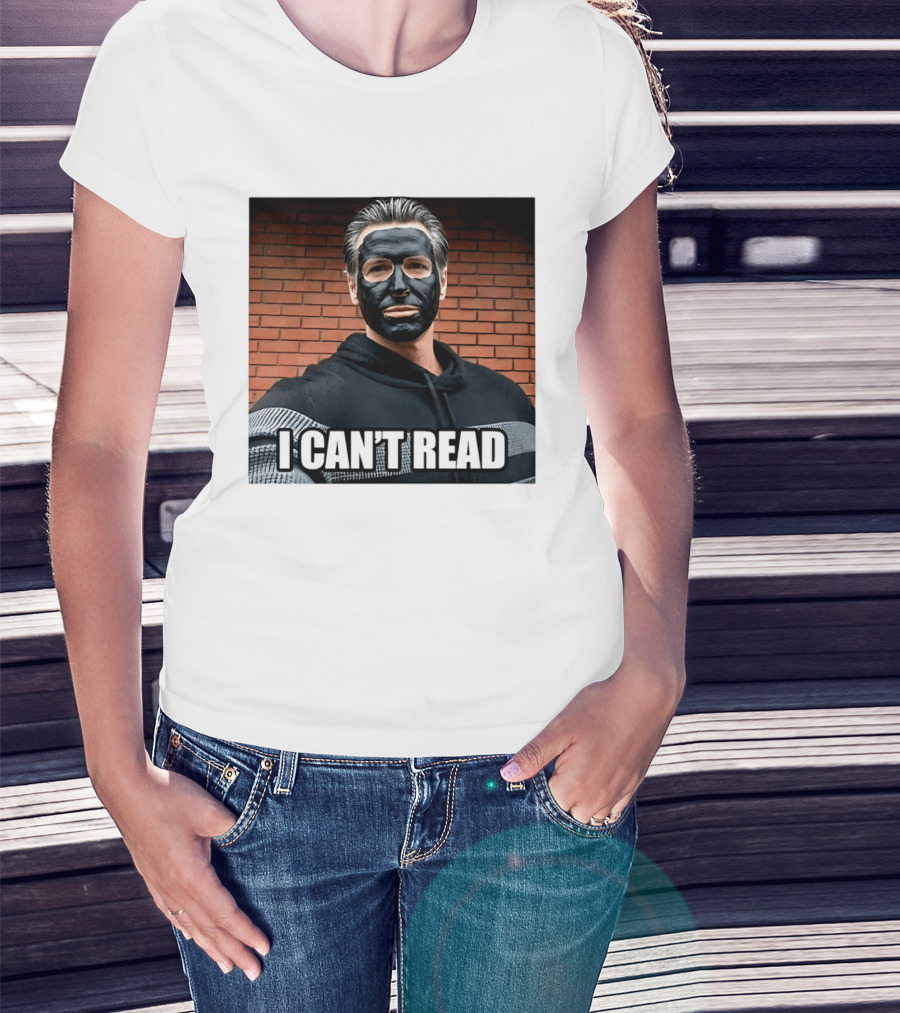 Newsom 2028 I Can't Read Mock Political Satire Meme T-Shirt