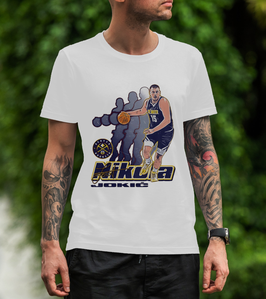 Denver Nuggets Nikola Jokic Basketball Player 15 T-Shirt