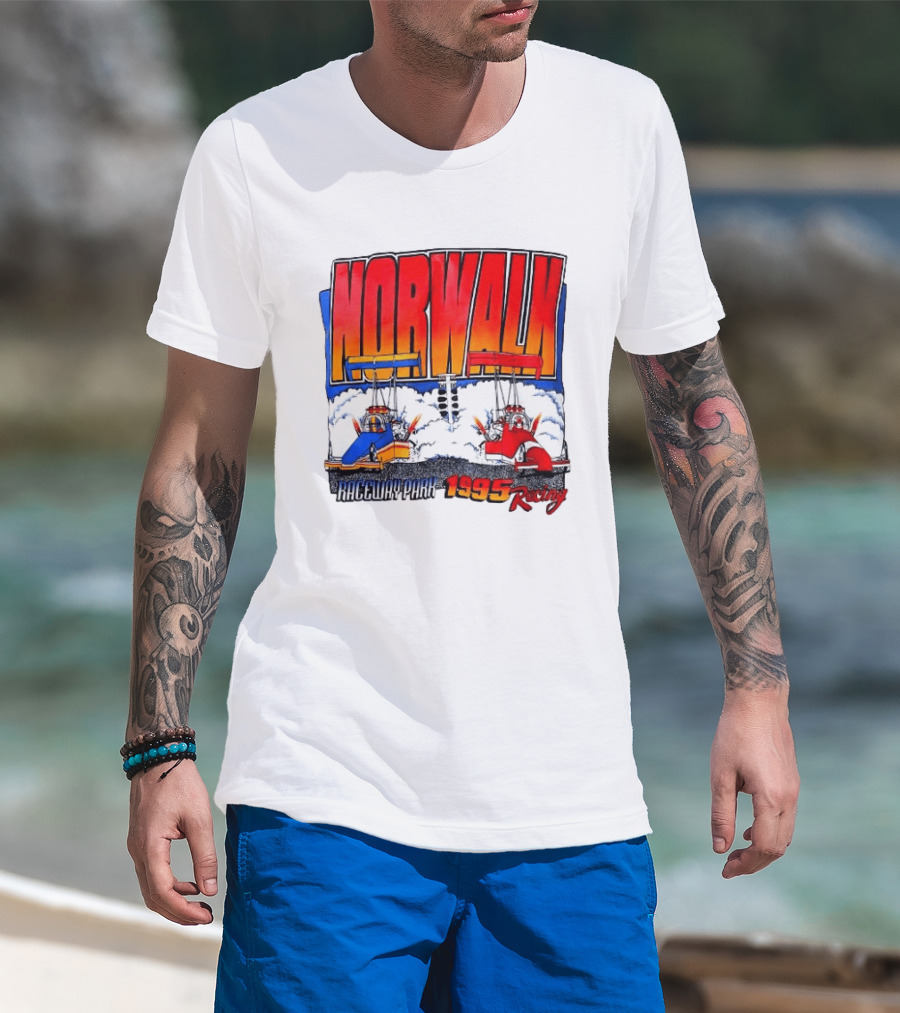 Norwalk Raceway Park 1995 Racing Dragsters Vintage Racing T-Shirt