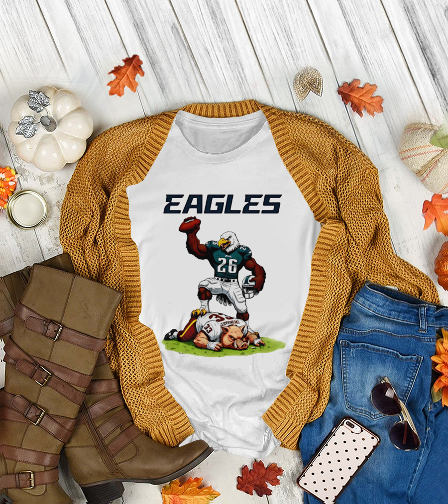 Eagles vs Commanders Rivalries NFL Showdown Football Battle T-Shirt
