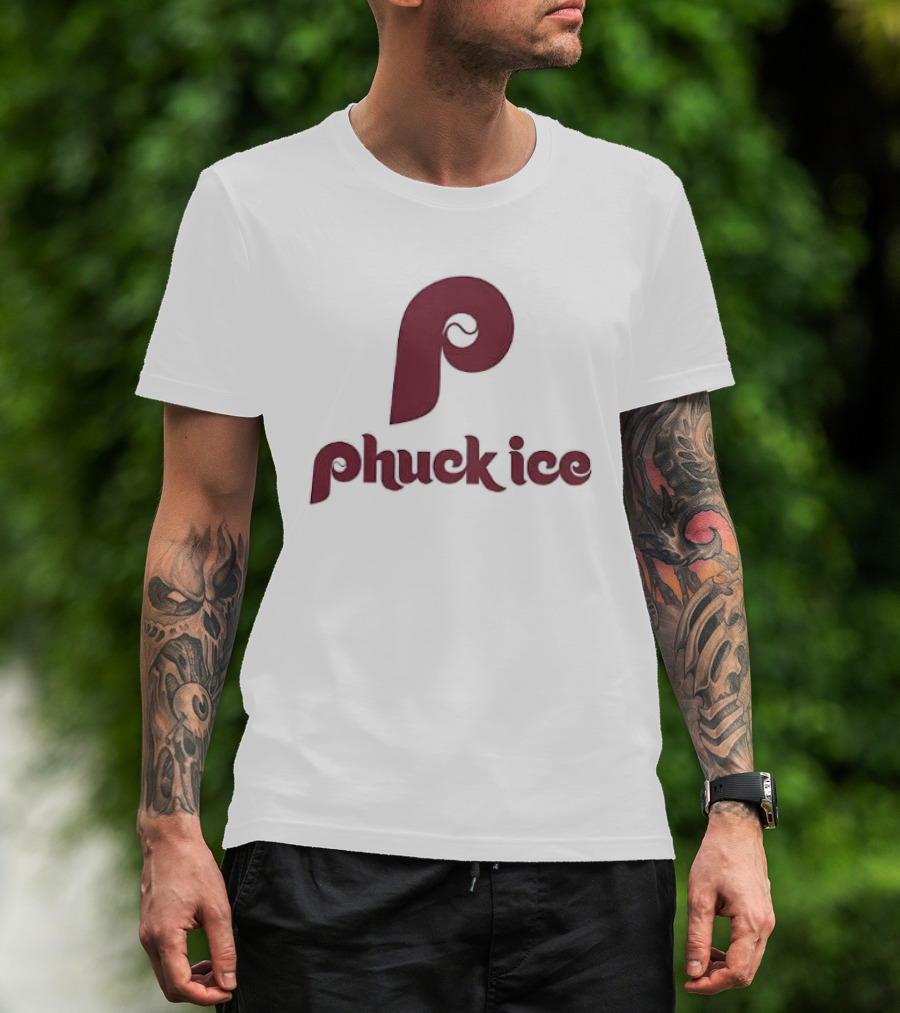 Phuck ICE Philadelphia Phillies Font T-Shirt