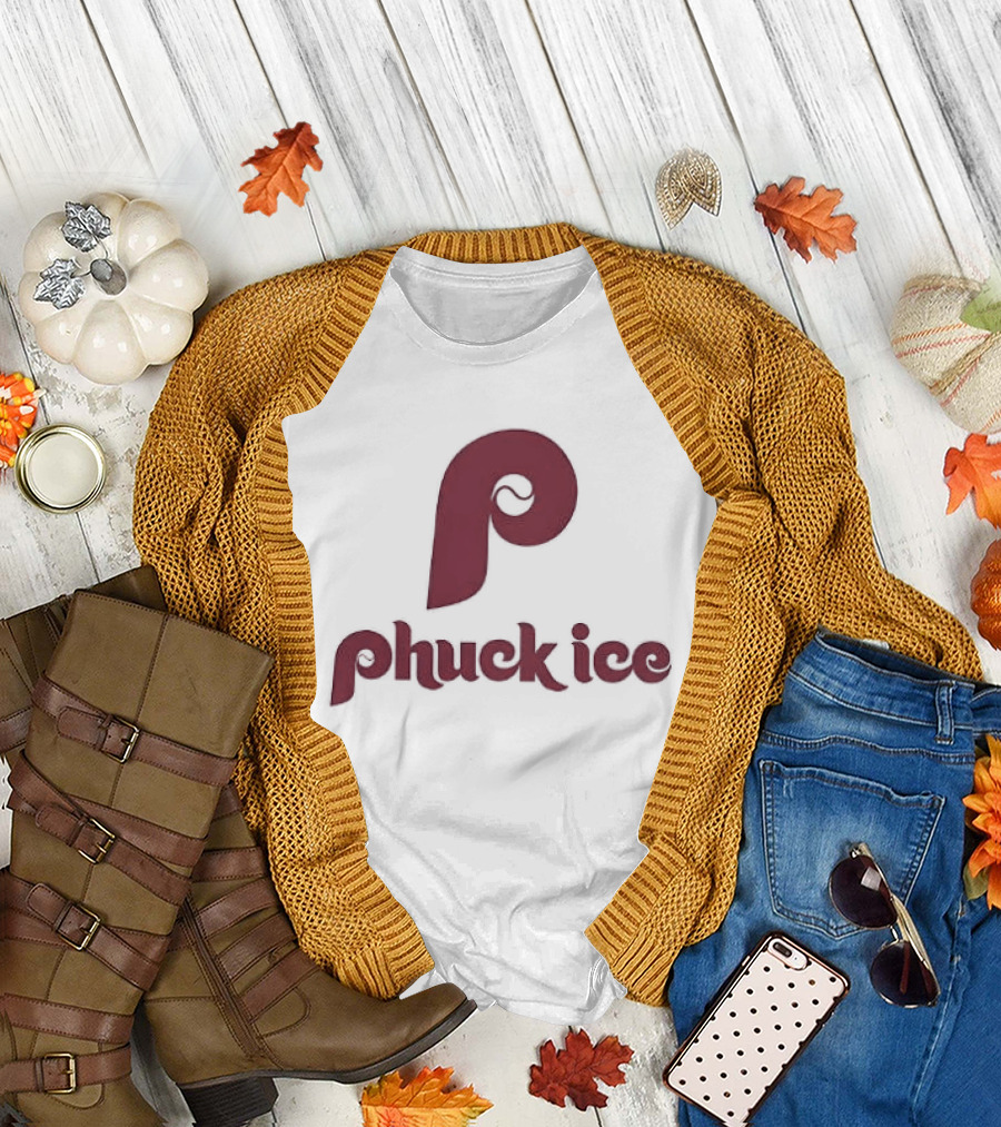 Phuck ICE Philadelphia Phillies Font T-Shirt