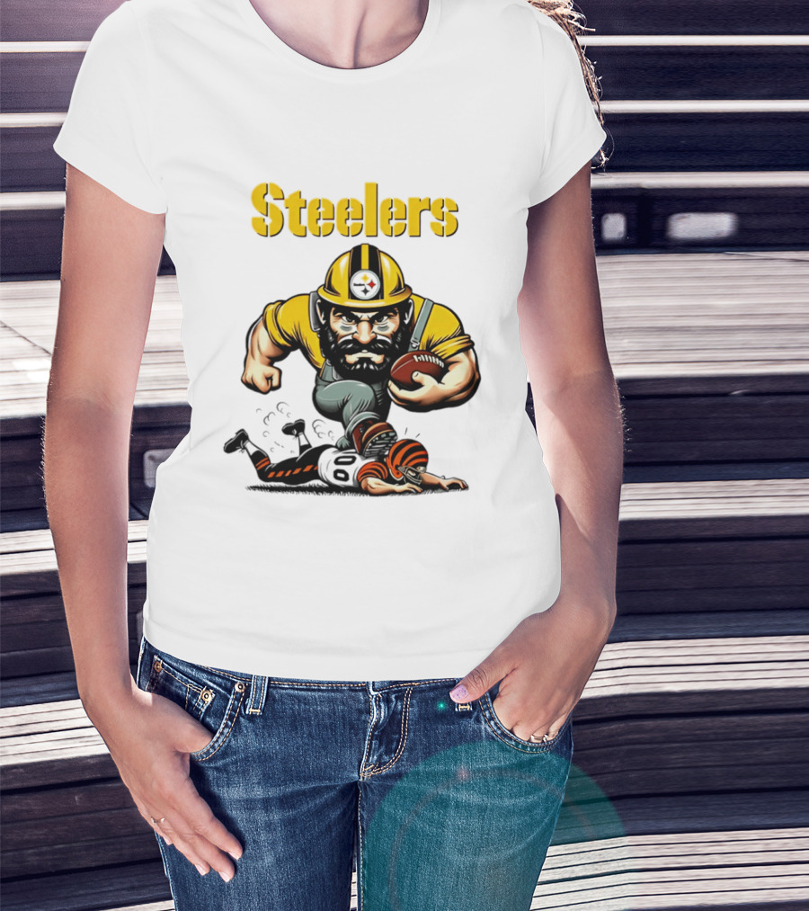 Steelers Dominate Bengals Rivalry Tough Football Showdown T-Shirt