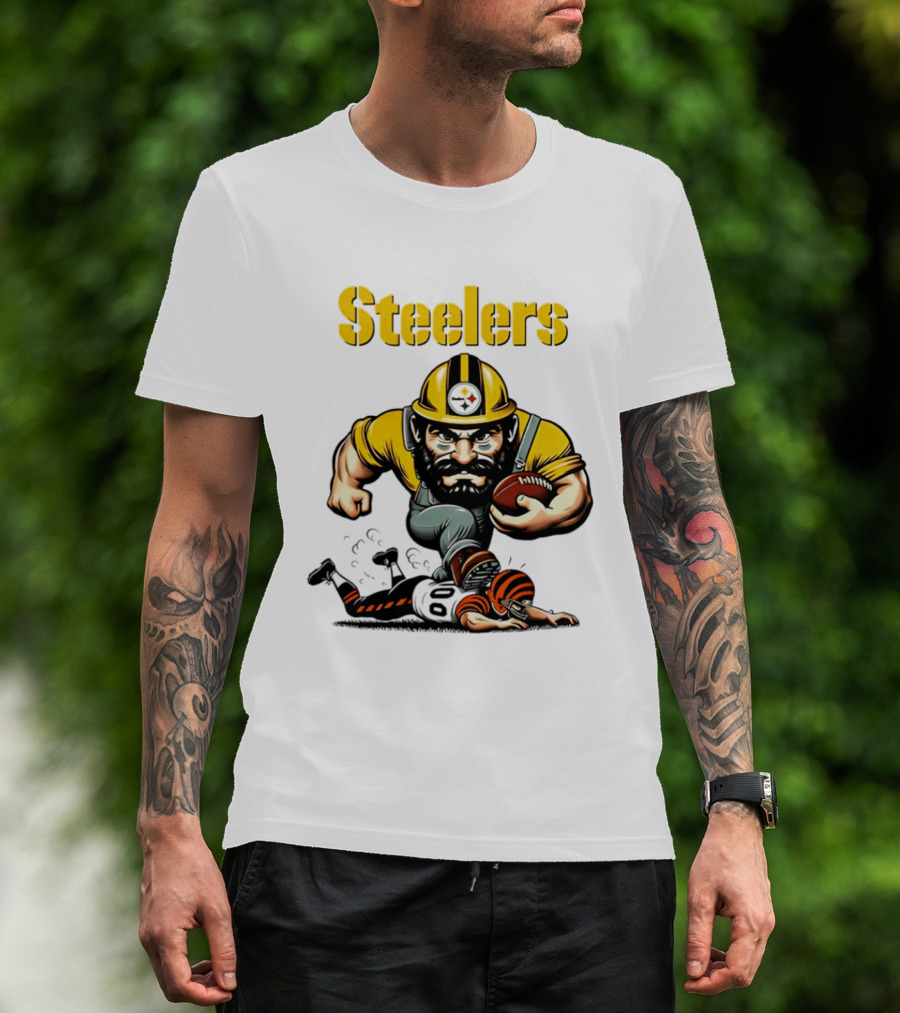 Steelers Dominate Bengals Rivalry Tough Football Showdown T-Shirt
