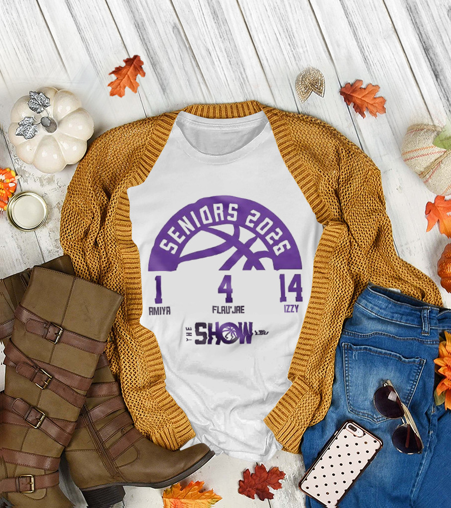 Seniors 2026 LSU Women's Basketball Amani Flau'Jae Izzy The Show T-Shirt