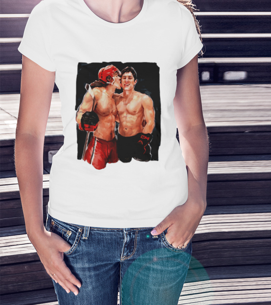 Shane Hollander Ilya Rosanov Gay Hockey Romance Painting T-Shirt