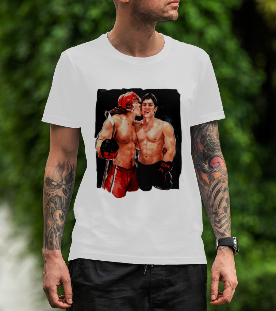 Shane Hollander Ilya Rosanov Gay Hockey Romance Painting T-Shirt