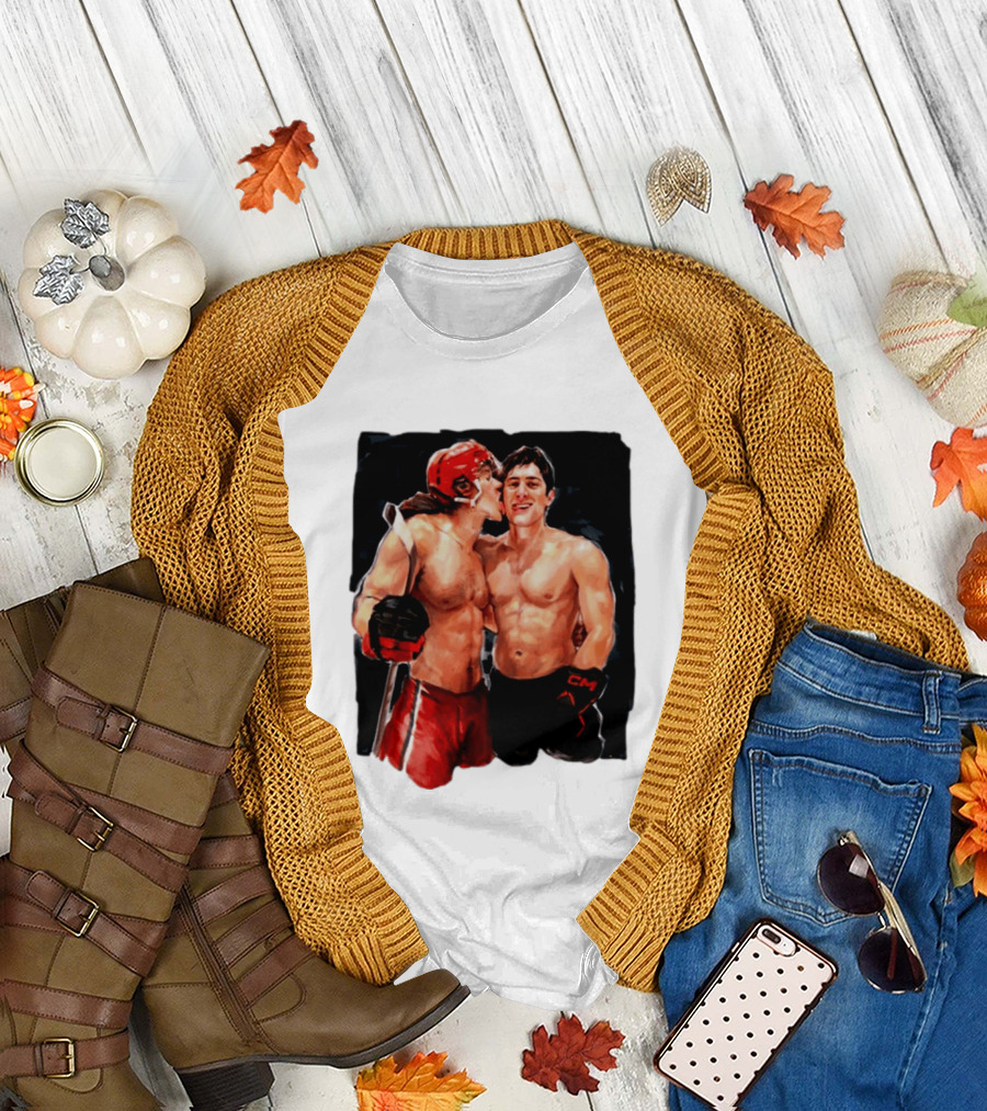 Shane Hollander Ilya Rosanov Gay Hockey Romance Painting T-Shirt