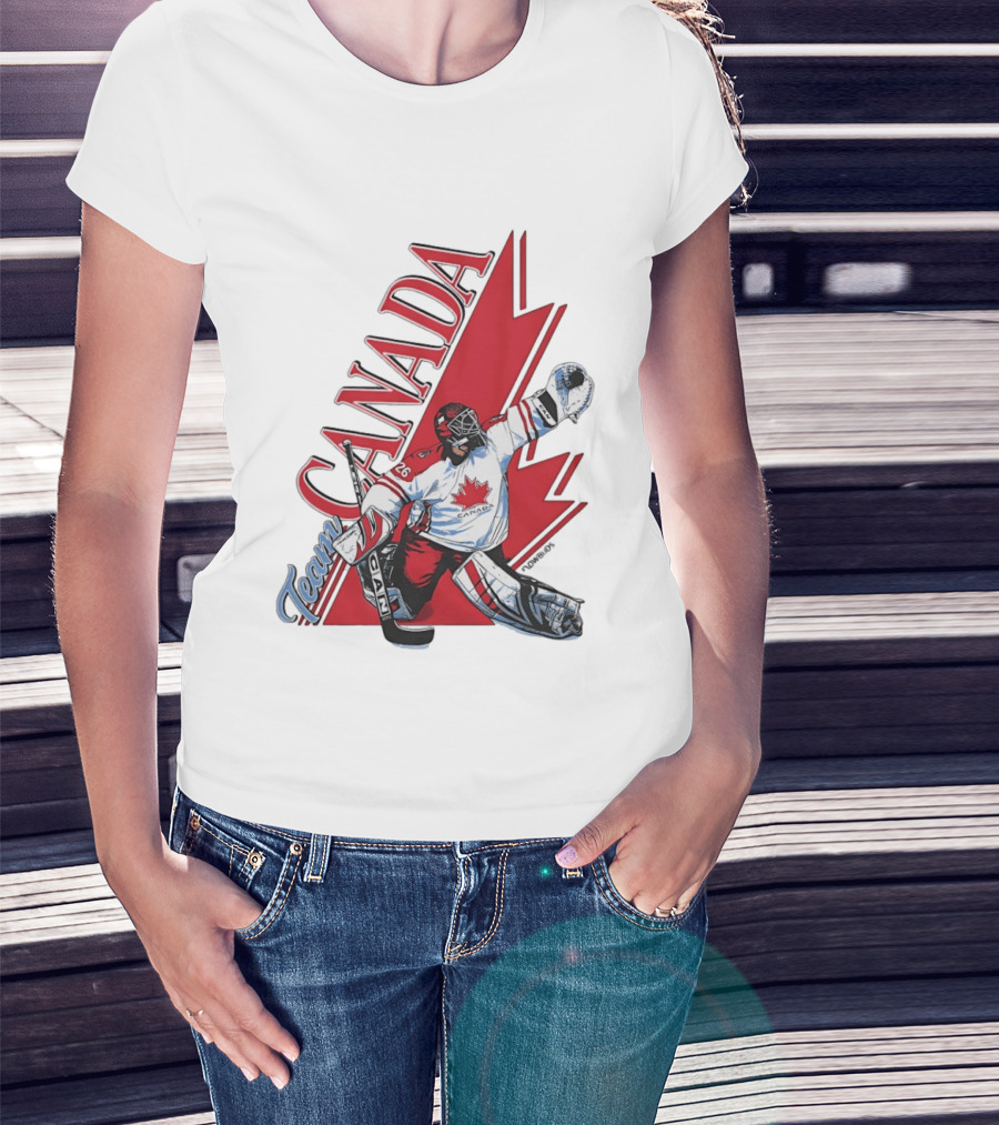 Team Canada Hockey Goalie Maple Leaf T-Shirt