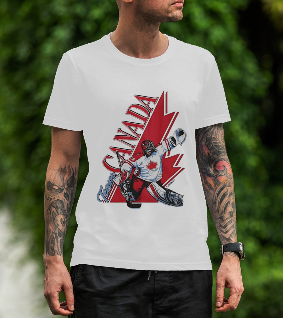 Team Canada Hockey Goalie Maple Leaf T-Shirt