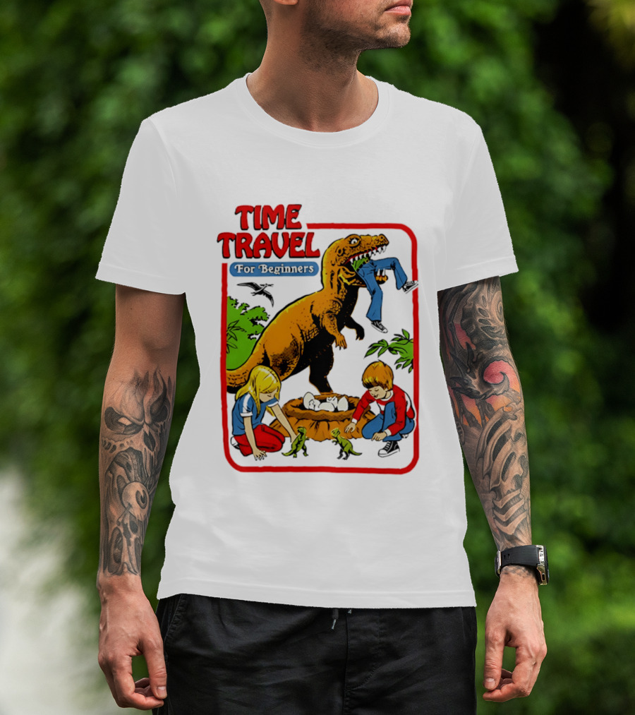 Time Travel For Beginners Dinosaur Adventure With Kids And Rex T-Shirt