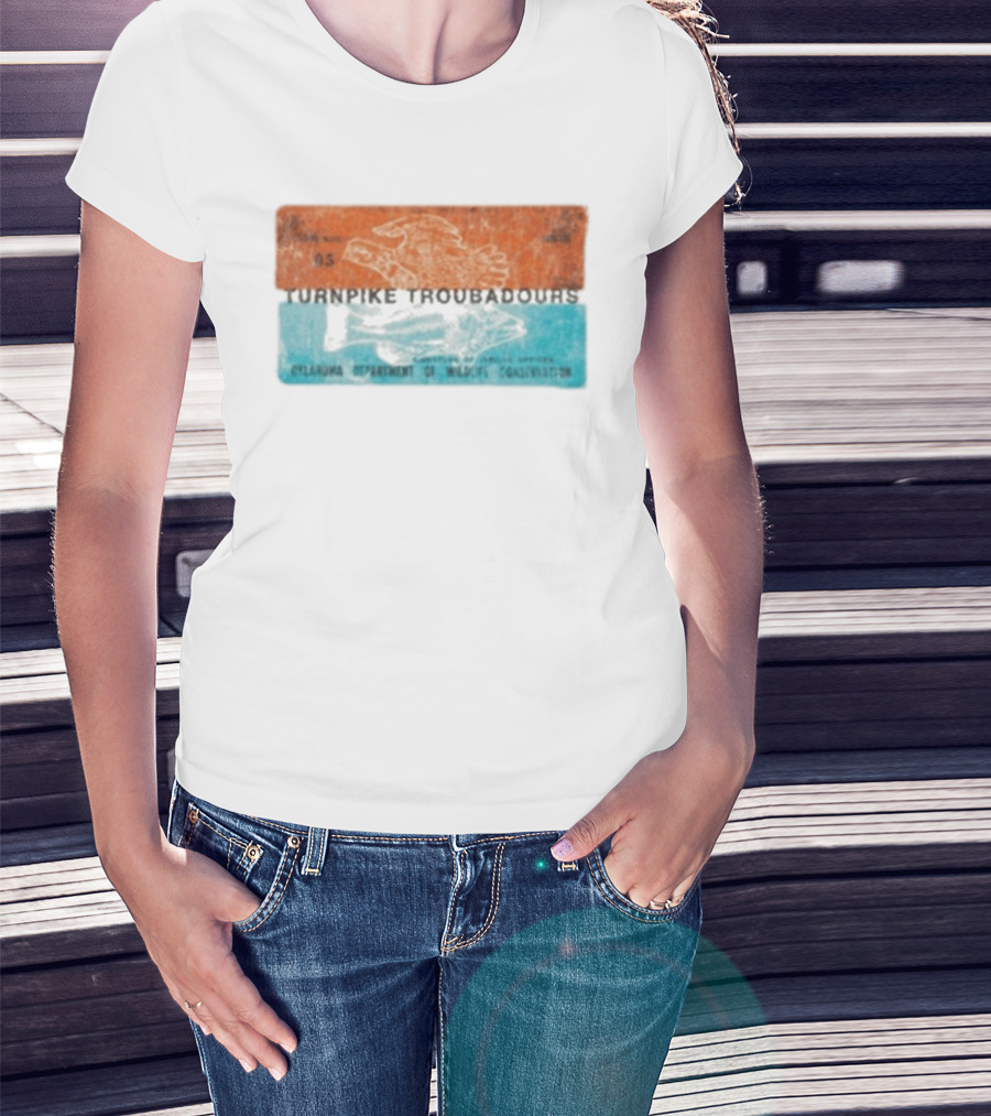 Turnpike Troubadours Oklahoma Department Of Wildlife Conservation 05 Eagle And Fish T-Shirt