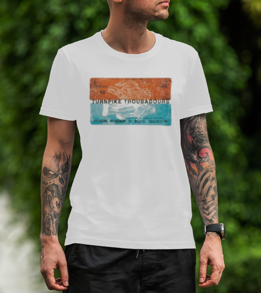 Turnpike Troubadours Oklahoma Department Of Wildlife Conservation 05 Eagle And Fish T-Shirt