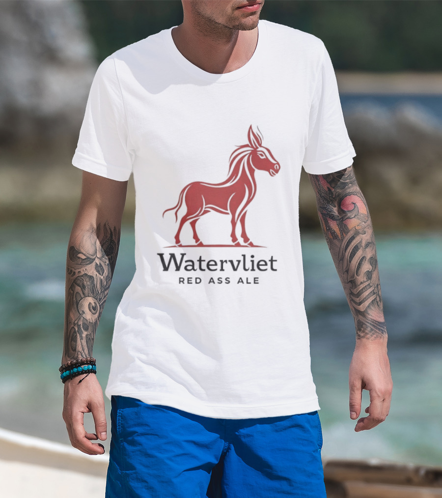 Watervliet Red Ass Ale Donkey T-Shirt