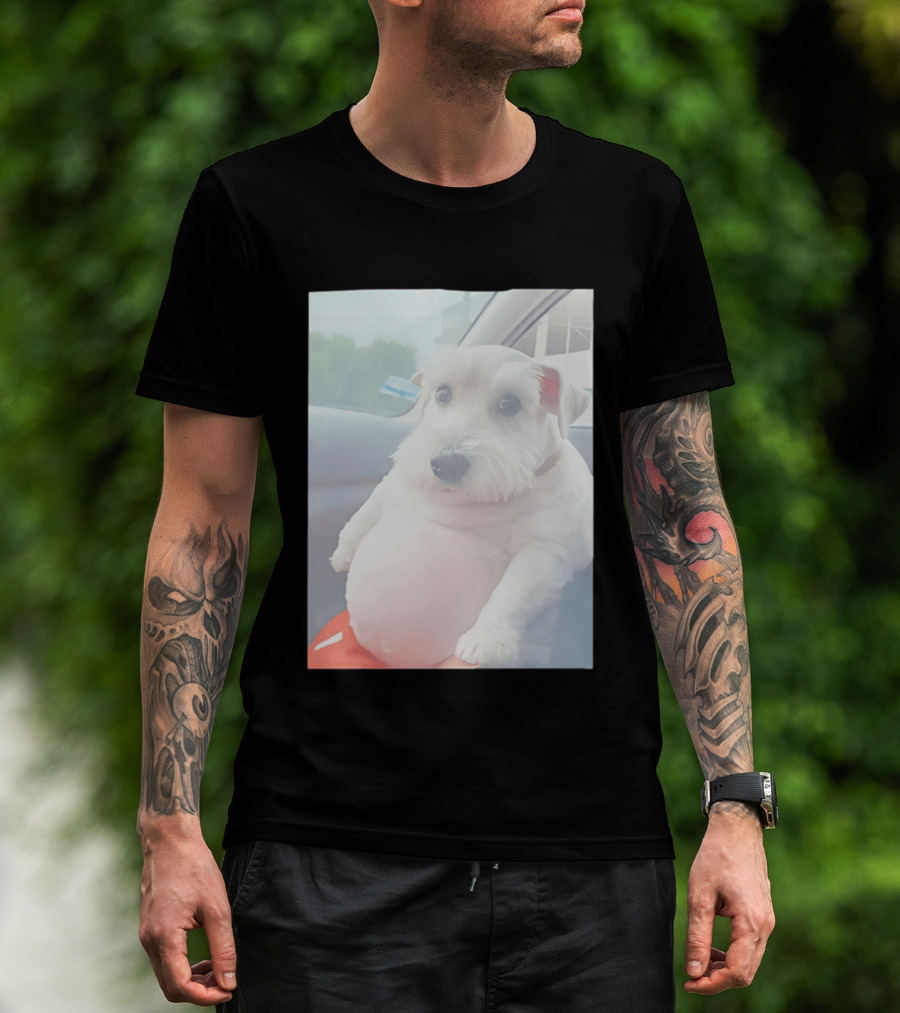 Fat Chud Dog Meme Funny Animal Image T-Shirt