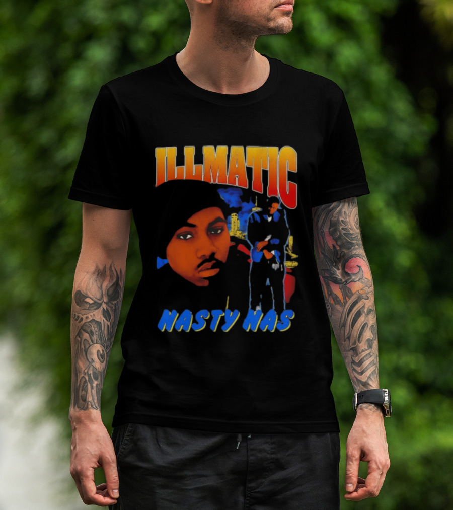 Nasty Nas Illmatic Urban Album Cover T-Shirt
