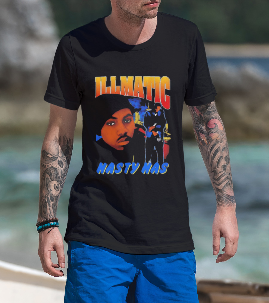 Nasty Nas Illmatic Urban Album Cover T-Shirt