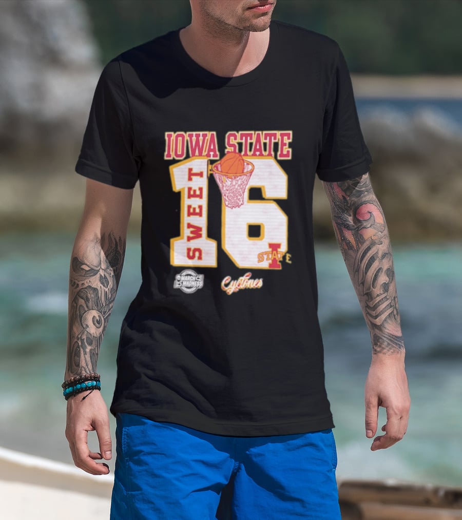 Iowa State Cyclones March Madness Sweet 16 Bound 2026 NCAA Tournament T-Shirt