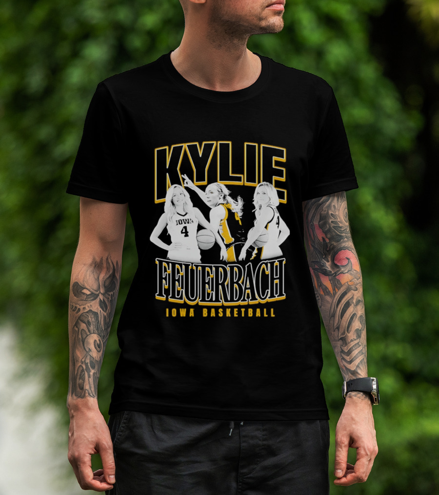Kylie Feuerbach Iowa Basketball Hawkeyes 4 90s T-Shirt