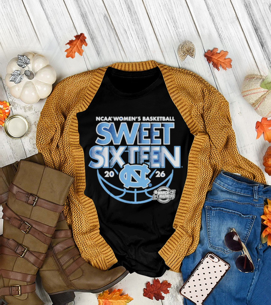 UNC Women's Basketball NCAA Sweet Sixteen 2026 March Madness T-Shirt