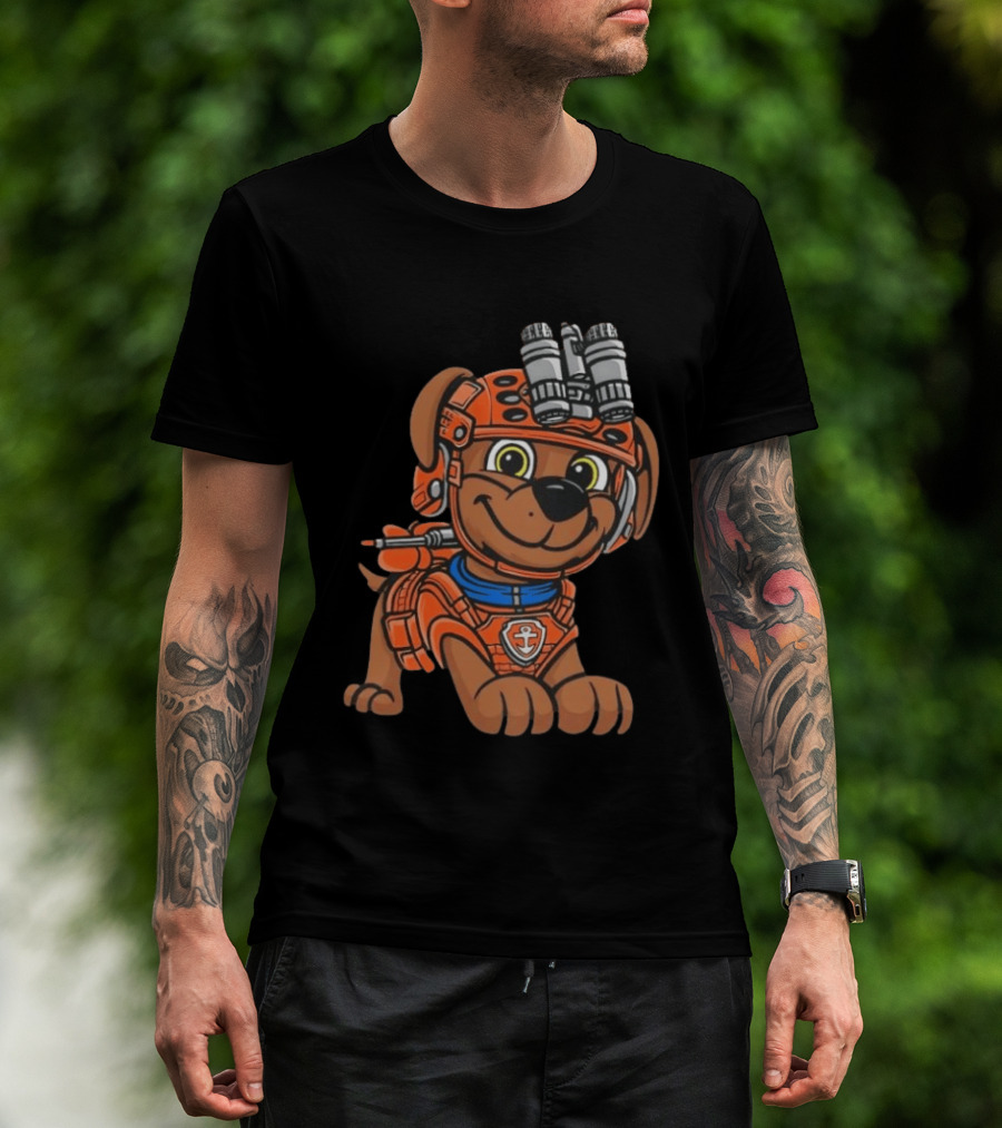 Zuma PAW Patrol Water Rescue Pup With Anchor Emblem And Goggles T-Shirt