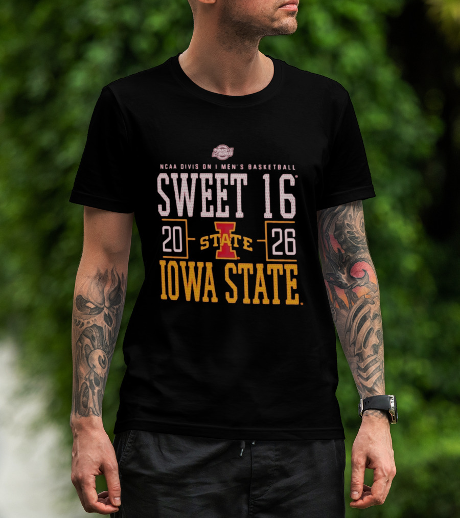 NCAA Division I Men's Basketball 2026 Iowa State Sweet 16 March Madness T-Shirt