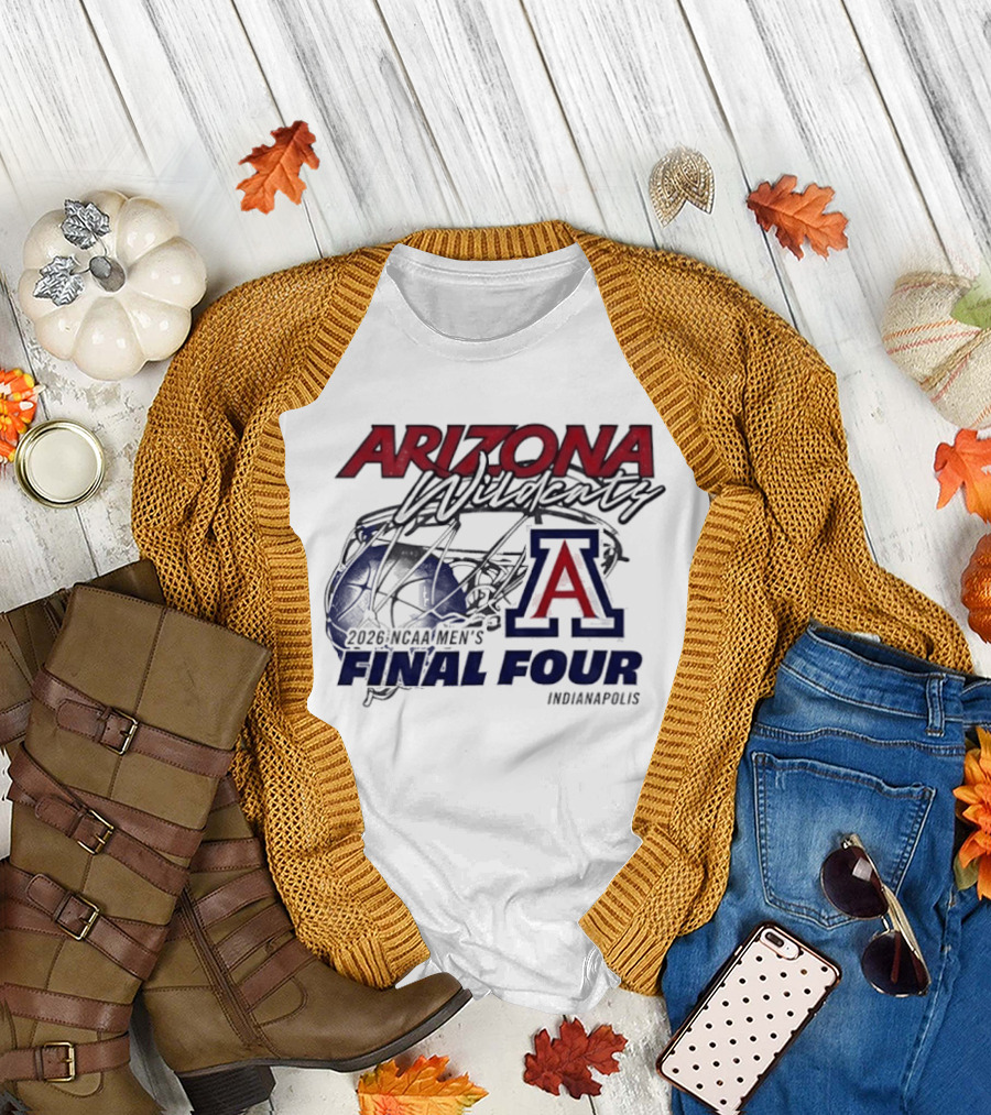 Arizona Wildcats 2026 NCAA Men's Final Four Indianapolis T-Shirt