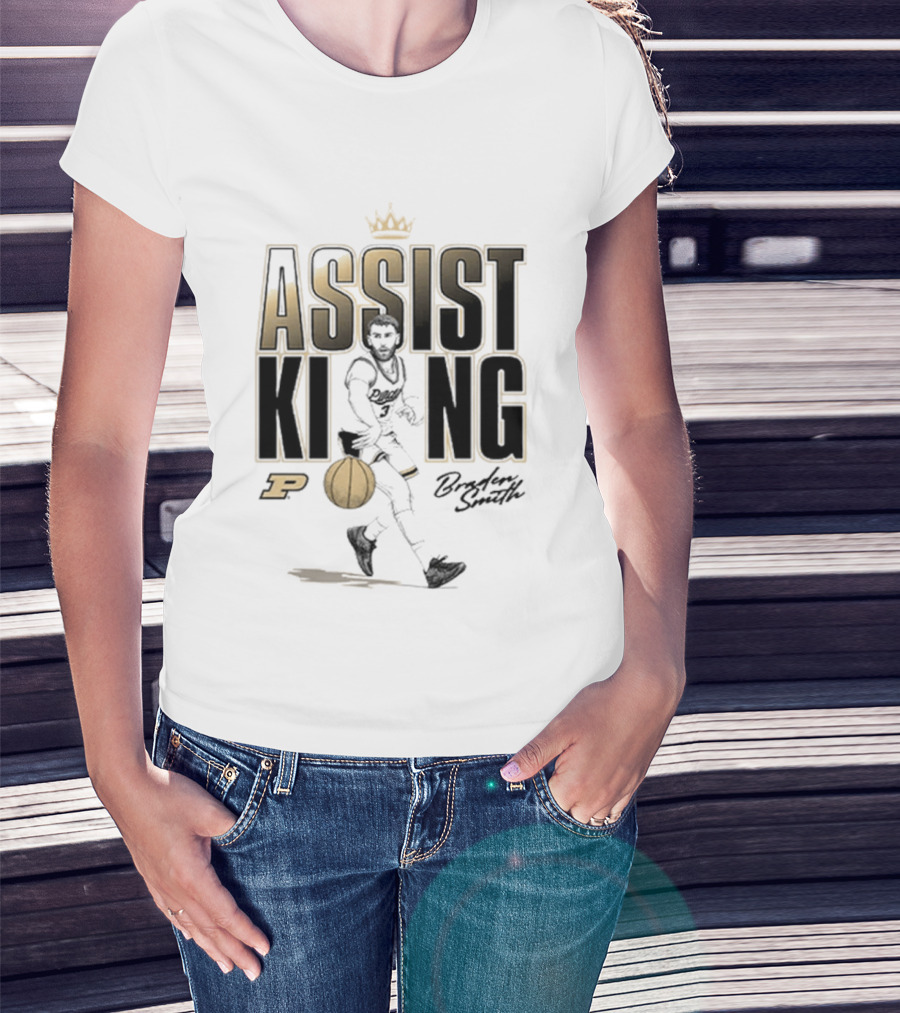 Braden Smith Assist King Purdue Basketball Caricature T-Shirt
