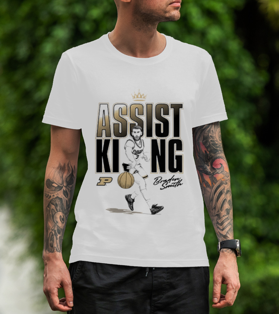Braden Smith Assist King Purdue Basketball Caricature T-Shirt