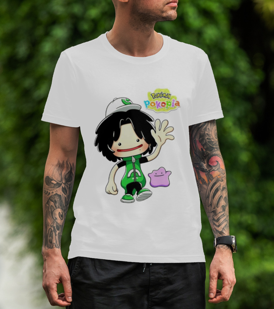 Pokemon Pokopia Cartoon Character With Ditto T-Shirt
