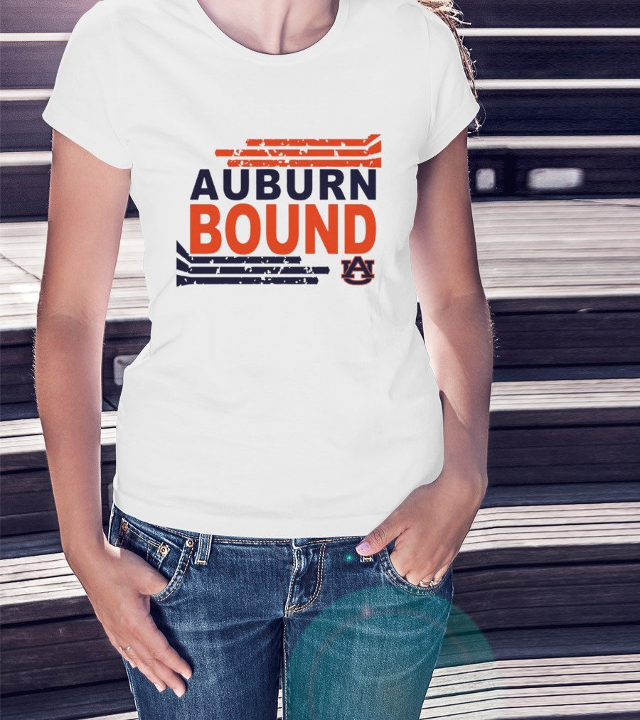 Auburn Bound Tigers AU Logo College Spirit T-Shirt