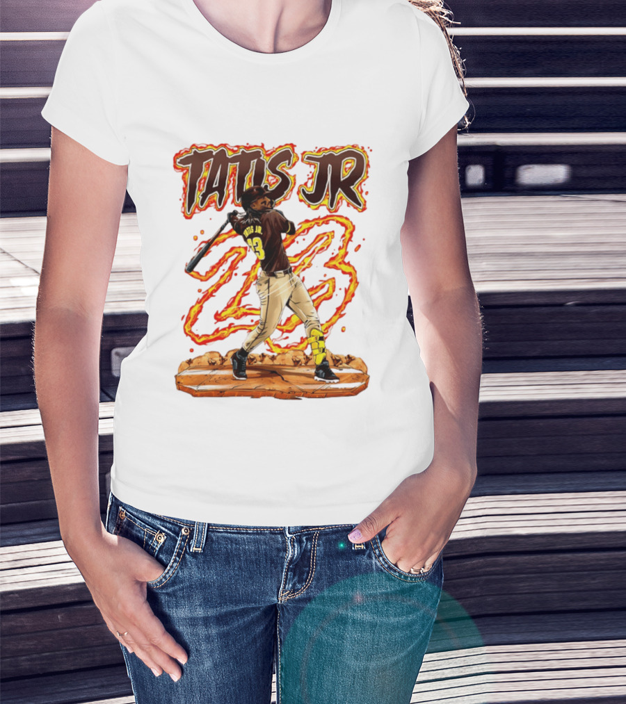 Tatis Jr 23 San Diego Padres Hand Drawn 2026 T-Shirt