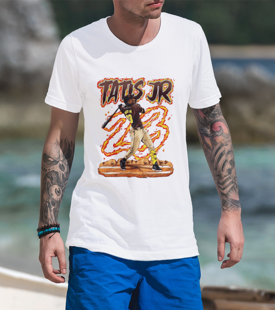Tatis Jr 23 San Diego Padres Hand Drawn 2026 T-Shirt